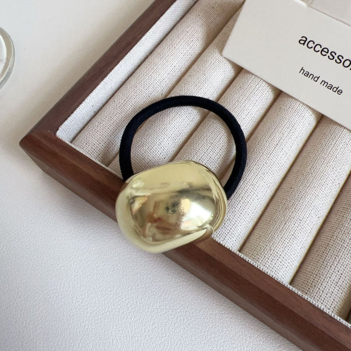 Wholesale Metal Cross Golden Head Rope Ball Head Rubber Hair Ring Hair Rope