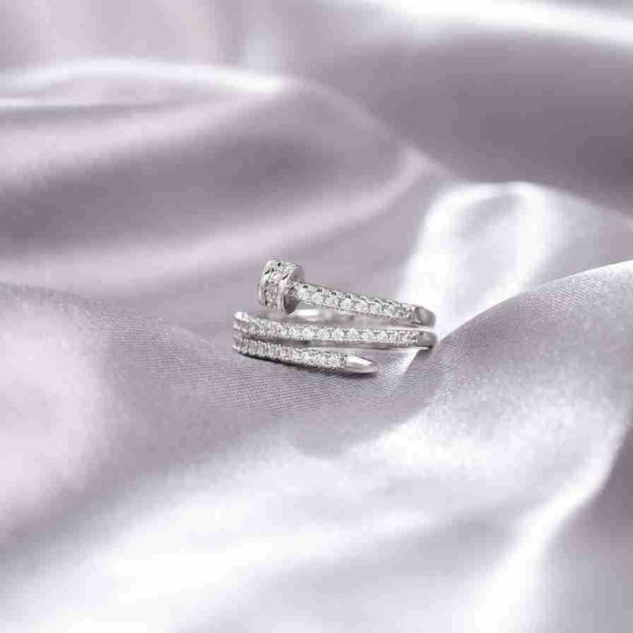 Wholesale Heavy industry ring, cross ring, female niche, adjustable opening, non fading ring