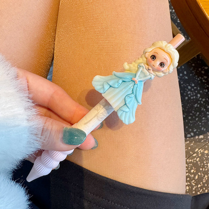 Wholesale Press the pen primary school students ballpoint pen little princess gel pen