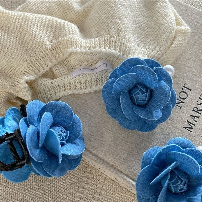 Wholesale Fabric flower hair clip, fashionable and versatile hair accessory