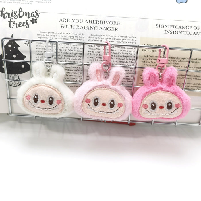 Wholesale Cute cartoon doll brooch rabbit bag key chain pendant plush small pendant