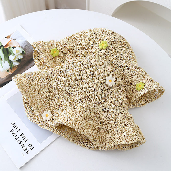 Wholesale New Bow Straw Hat with Elegant Style, Casual Hat, Basin Hat, Beach Hat, Sunshade and Sun Protection