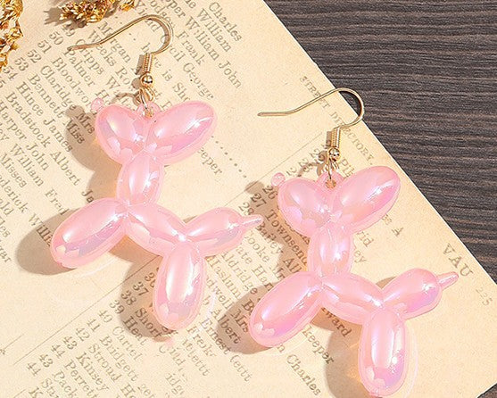 Wholesale Temperament Cute Cartoon Fashion Earrings Candy Color Earrings High Sense Personalized Gift Three-dimensional Dog Earrings