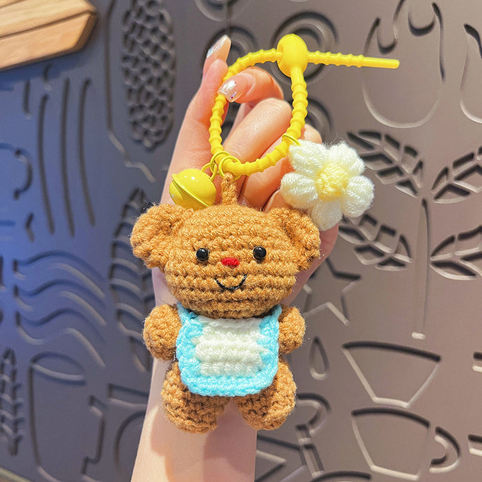 Wholesale Keychain Cute Cartoon Bear Doll Keychain Couple's Bag