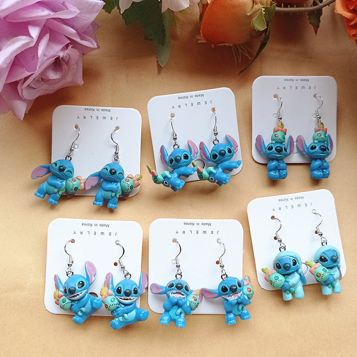 Wholesale Cute Cartoon Resin Earrings JDC-ES-Xiaox010