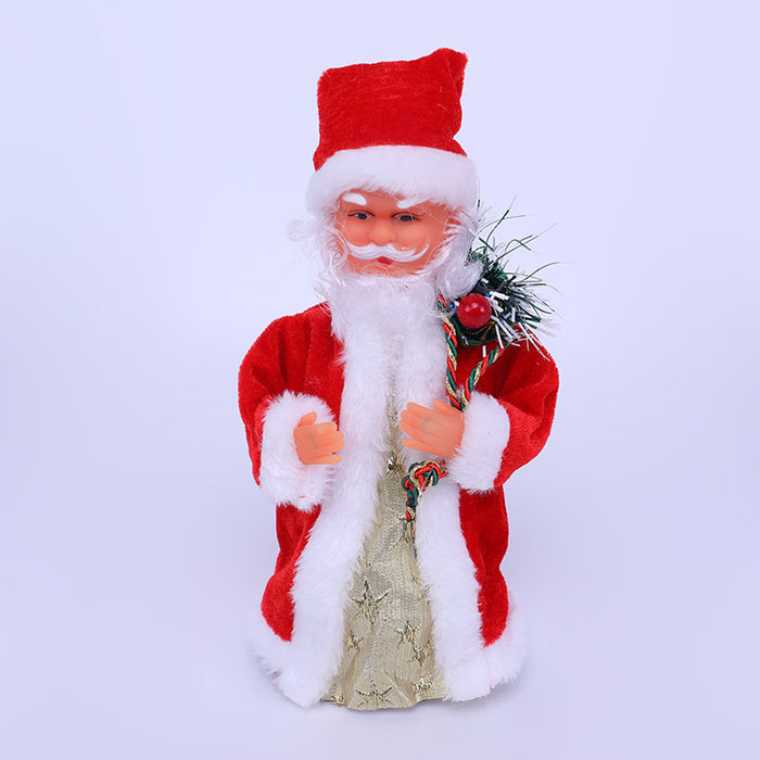 Wholesale Electric  Music Christmas Ornaments Doll Christmas Decorations Christmas Decoration Rotatable Toy