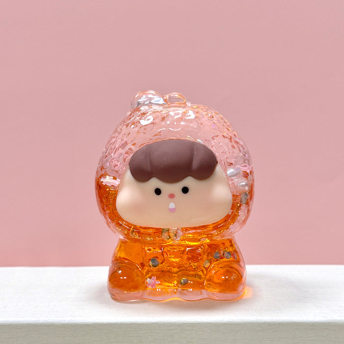 Wholesale Luminous Quicksand Fruit Girl Personalized Hand-made Desktop Ornaments Blind Box Blind Bag