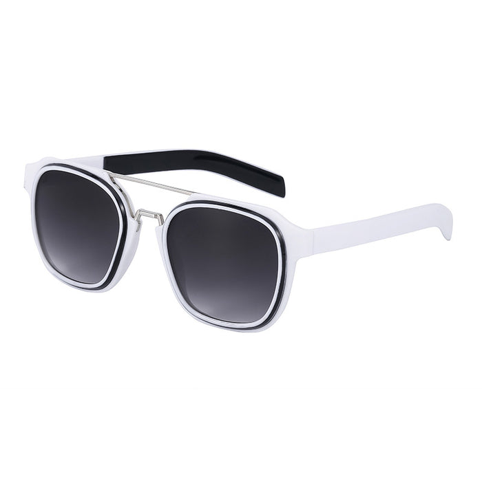 Wholesale New retro double beam sunglasses with square frames