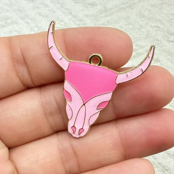 Wholesale 10pcs Western Cowboy Series Metal Drip Oil Hook Earrings,  Boots,  and Hat Earrings