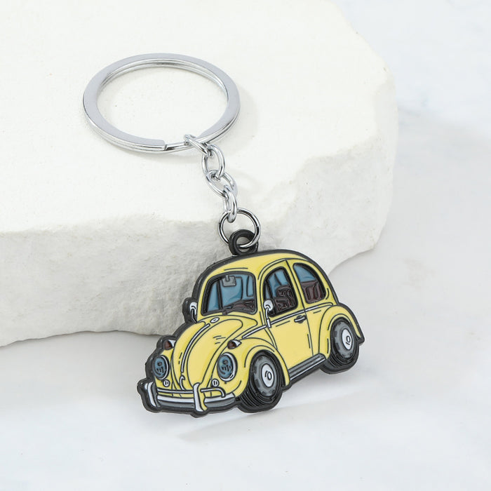 Wholesale Metal creative keychain pendant car model pendant MINI car key pendant