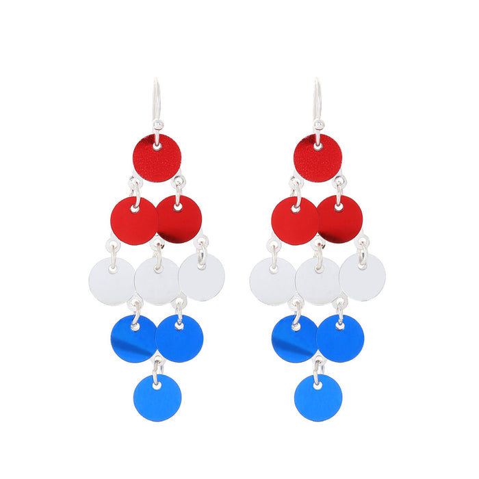 Wholesale Independence Day Diamond Retro Oil Drop Earrings JDC-ES-MiaoYa008