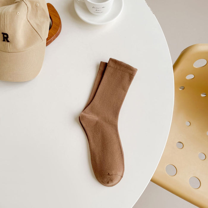 Wholesale White pile socks, mid tube socks, pure cotton, all cotton, elastic mouth socks, boneless long tube socks