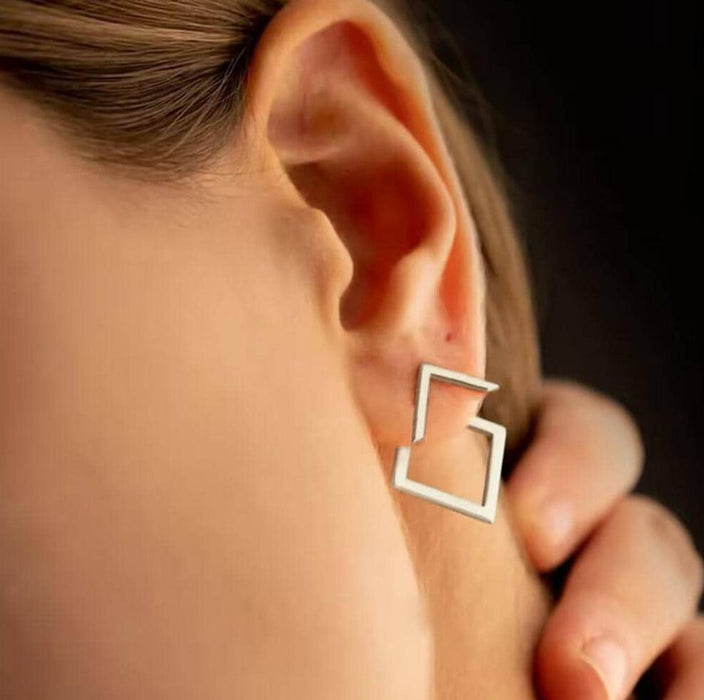 Wholesale Stainless Steel Gold Geometri Earrings