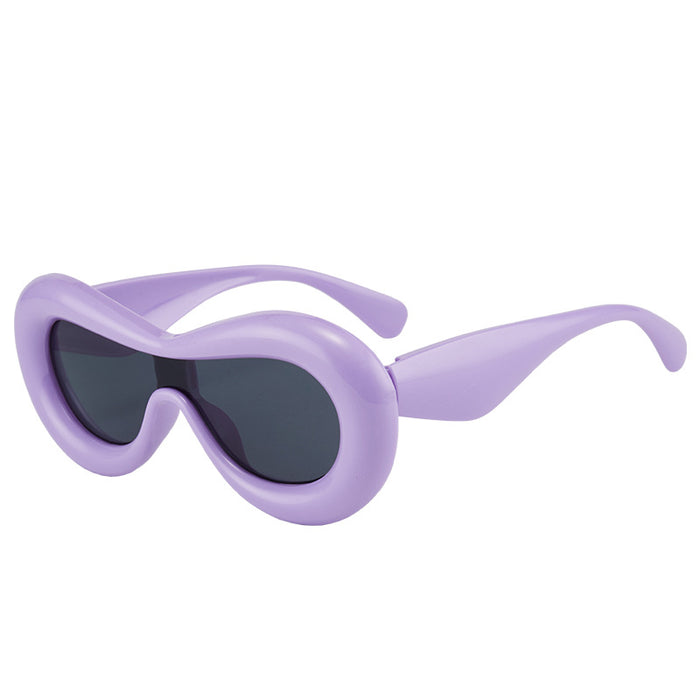 Wholesale Cute and funny one-piece sunglasses, fashionable sunglasses, sunglasses