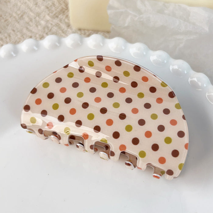 Wholesale PVC Plaid Claw Hair Clip - Retro Fashion Accessory