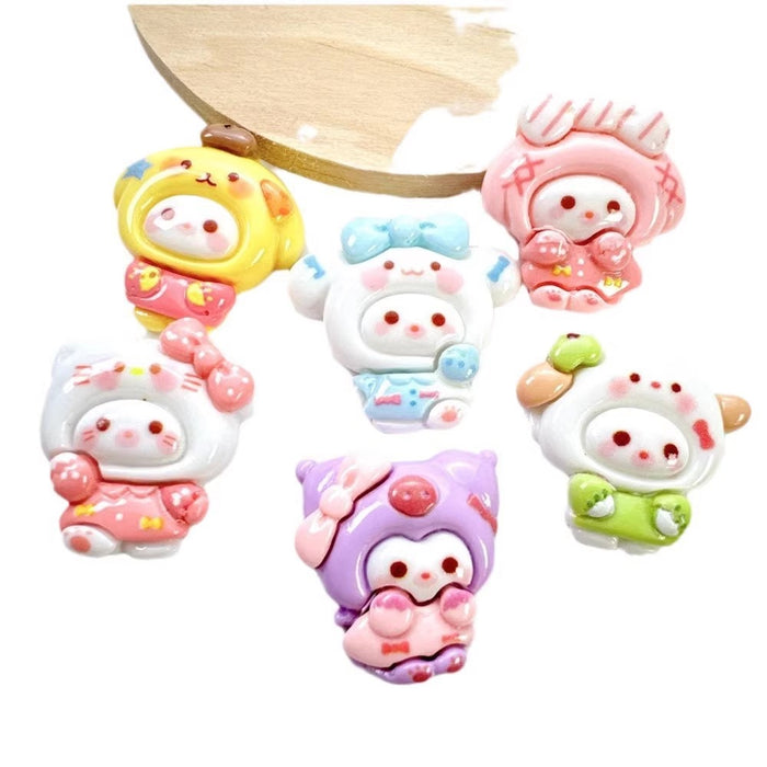 Wholesale Cartoon DIY resin accessories, handmade phone cases, hair clips, headband accessories, auxiliary materials