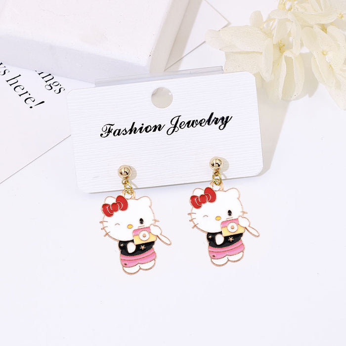 Wholesale S925 Silver Cartoon Earrings Flower Design Fashion Accessory Gift MOQ≥2