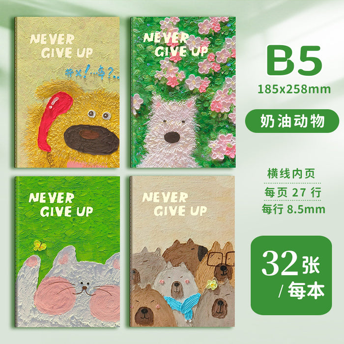 Wholesale 2pcs A5 cartoon retro notebook B5 cute stationery