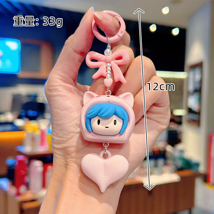 Wholesale Traveler  Resin Cartoon Keychain Cute  Bag Pendant Small Gift