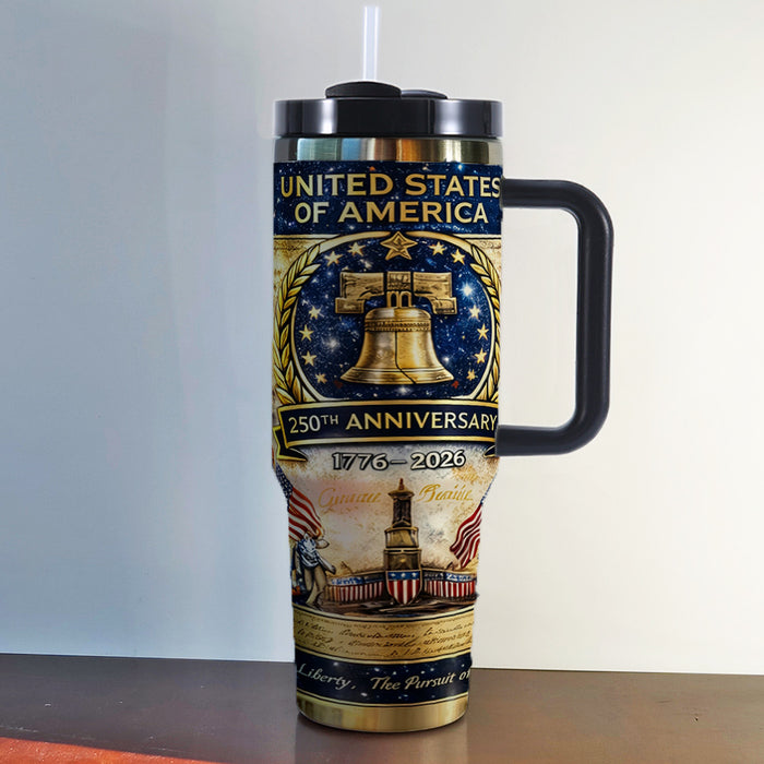 Wholesale US Independence Day 250th Anniversary 40oz Insulated Stainless Steel Tumbler