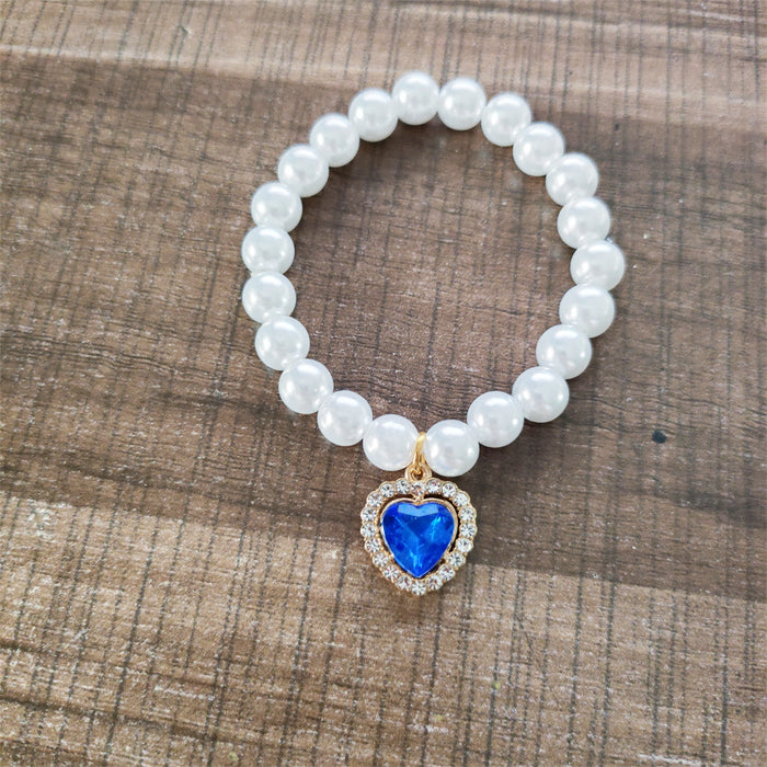 Wholesale Pearl heart necklace accessories hand-woven beaded jewelry accessories