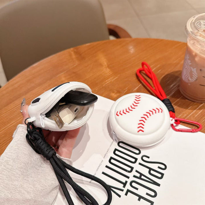 Wholesale Basketball Silicone Coin Purse Cute Bag Charm Sports Series Decorative Accessory Gift