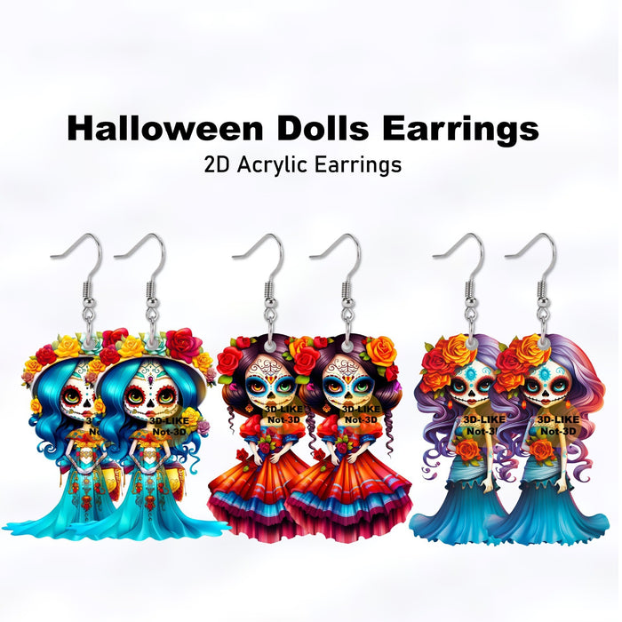 Wholesale Acrylic Halloween Character Earrings JDC-ES-Yujin001