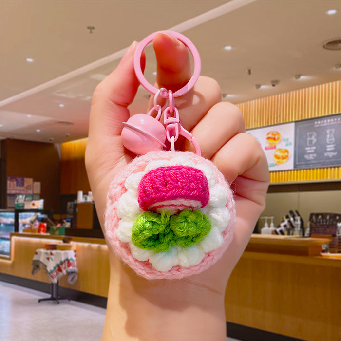 Wholesale Crochet Cake Keychain Fashion Accessory Boutique Resale Gift MOQ≥2