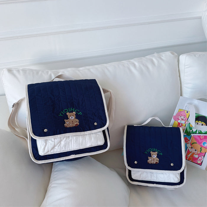 Wholesale Multi functional backpack, new cute embroidered teddy bear backpack