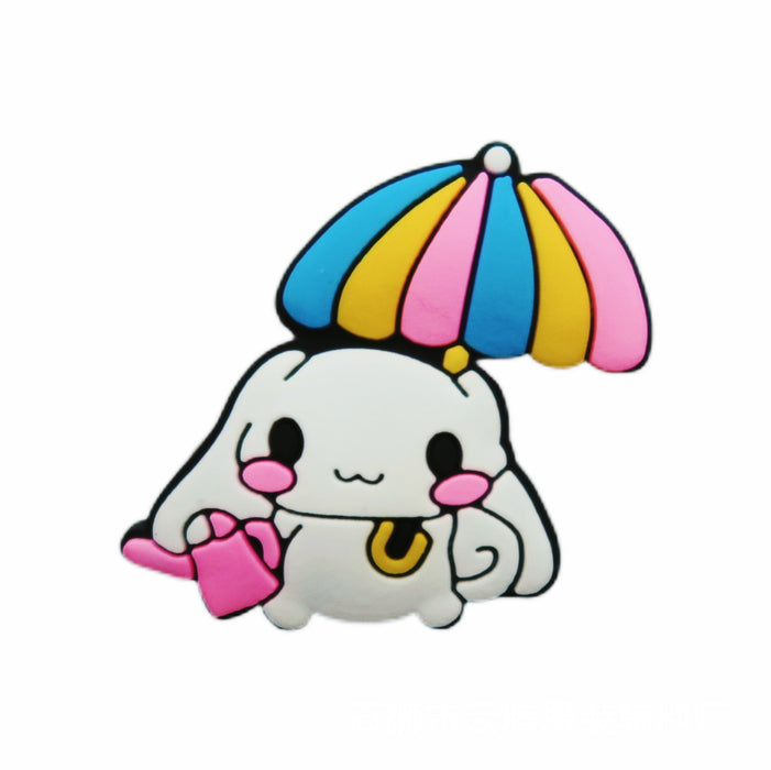 Wholesale 100 Pcs Shoe Flower Shoe Buckle Hole Shoe Accessories PVC Soft Glue Jewelry