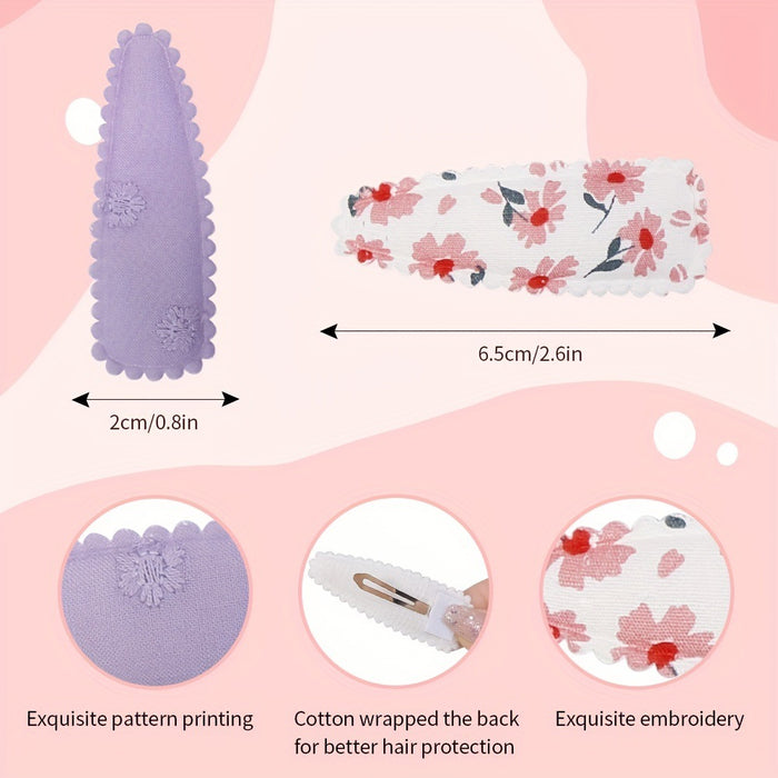 Wholesale hair accessories European and American BB clip printed side bangs clip color