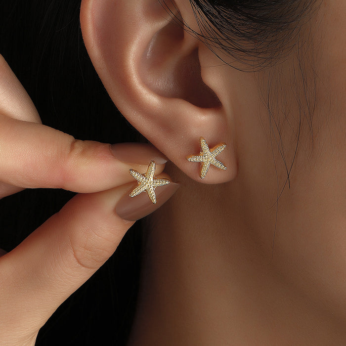 Wholesale Starfish Shell Earrings