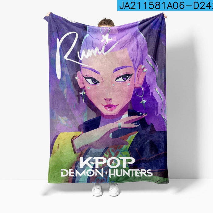 Wholesale Anime peripheral cute blanket nap blanket flannel print for warmth