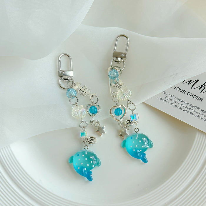 Wholesale Mobile Phone Chain Hand-Beaded Shark Pendant