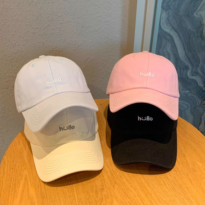 Wholesale Embroidered cute baseball cap, travel duckbill cap