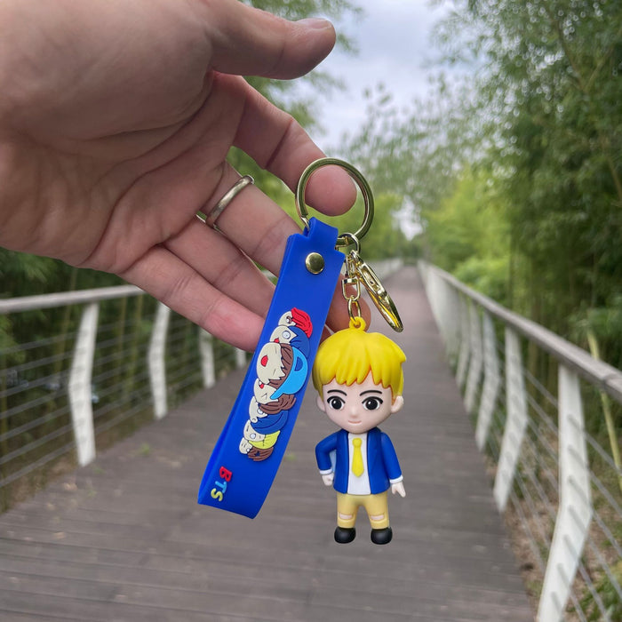 Wholesale Q-version keychain cute bag pendant car keychain ring hanging decoration small gift wholesale