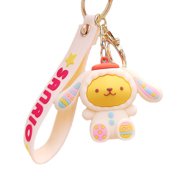 Wholesale Cartoon Silicone Doll Keychain JDC-KC-KuangK031