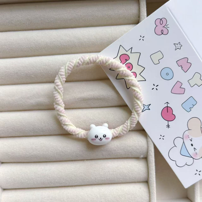 Wholesale Cartoon Cute Hair Rope Sweet Ins Girly Heart Hair Tie Couple  Student Hair Accessories