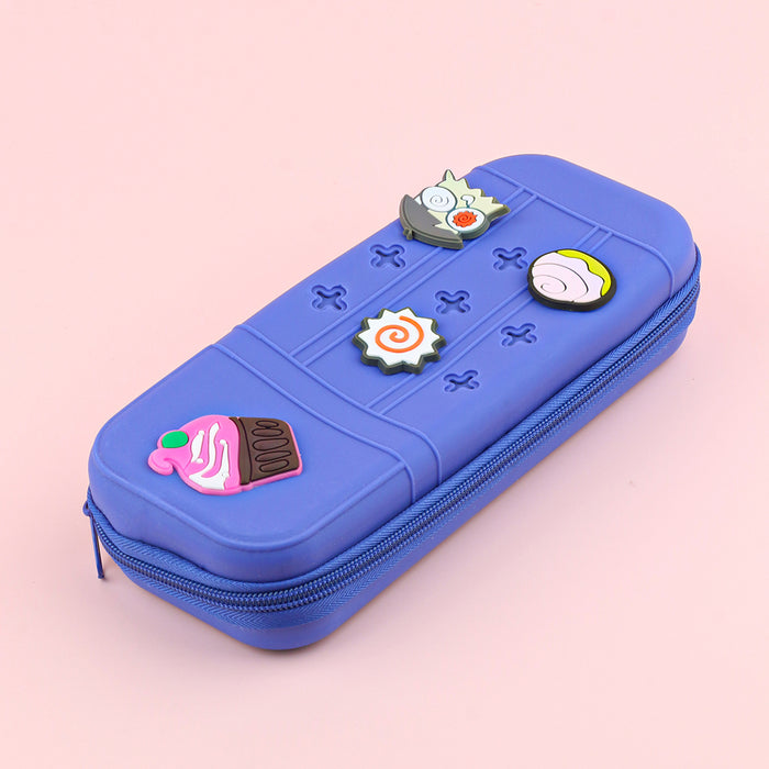 Wholesale Cute Cartoon Silicone Pencil Case DIY Creative Students Stationery Organizer Bag MOQ≥10