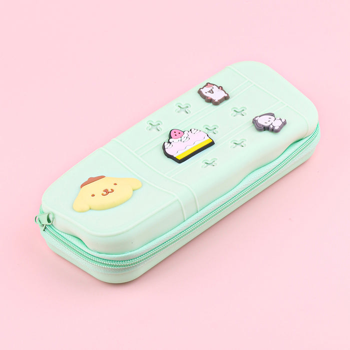 Wholesale Cute Cartoon Silicone Pencil Case DIY Creative Students Stationery Organizer Bag MOQ≥10