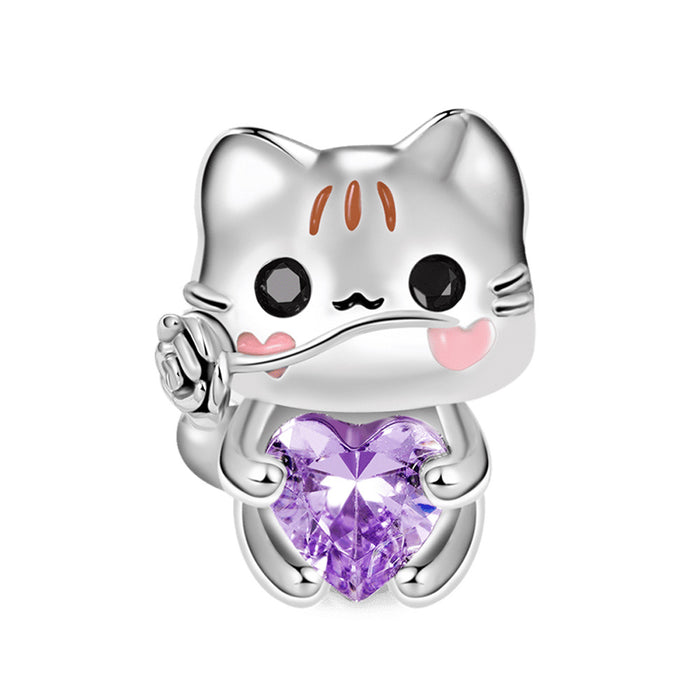 Wholesale Animal Hug Heart Series Cute Cartoon Robot Vampire Beaded Jewelry DIY Accessories JDC-BDS-WanBJ002