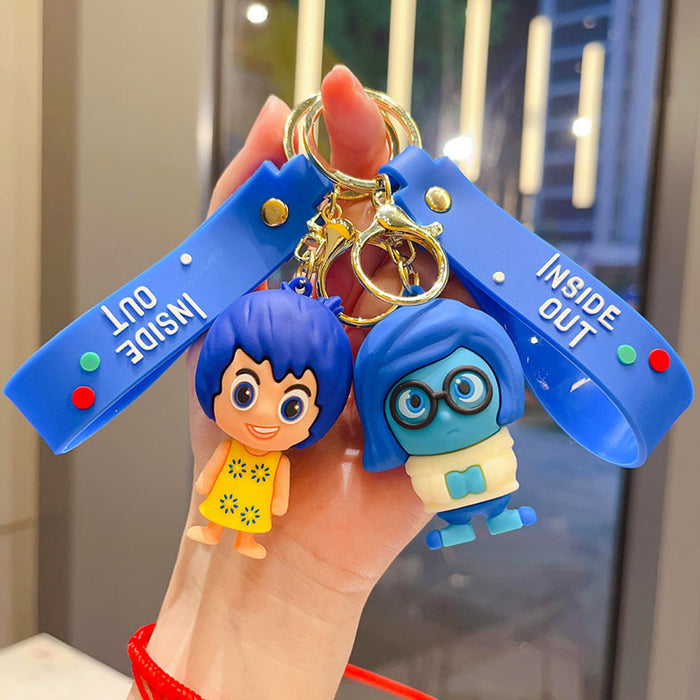 Wholesale Cute keychain car ornament cartoon figurine student backpack