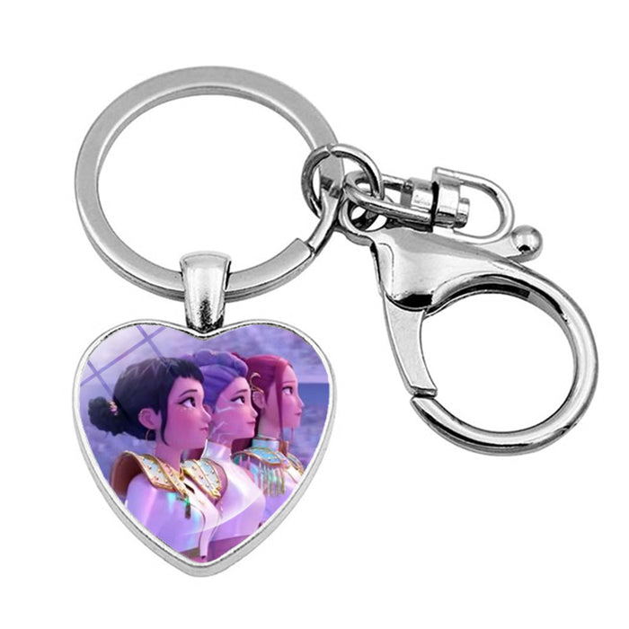 Wholesale Cartoon Heart Pendant Keychain Charm