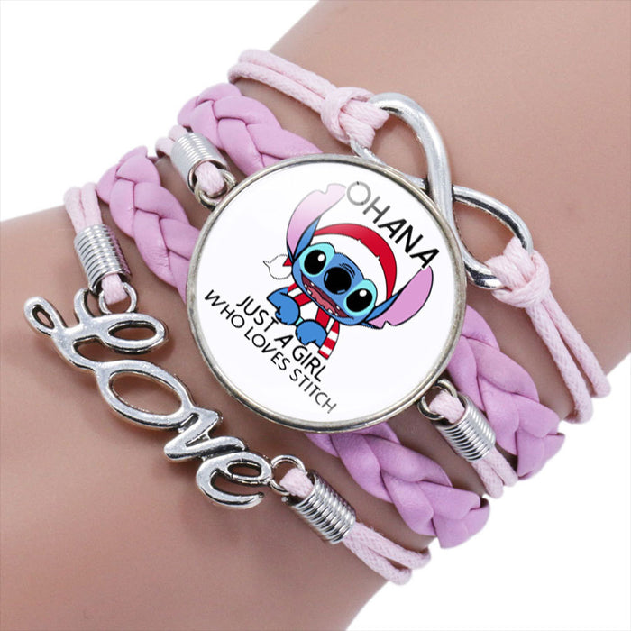 Wholesale Cartoon Braided Multi-layer Gemstone Bracelet JDC-BT-NH019