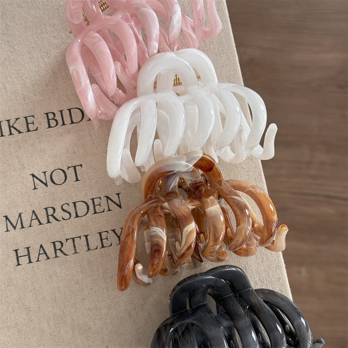 Wholesale Ink-Style Pumpkin-Shaped Large Claw Clip