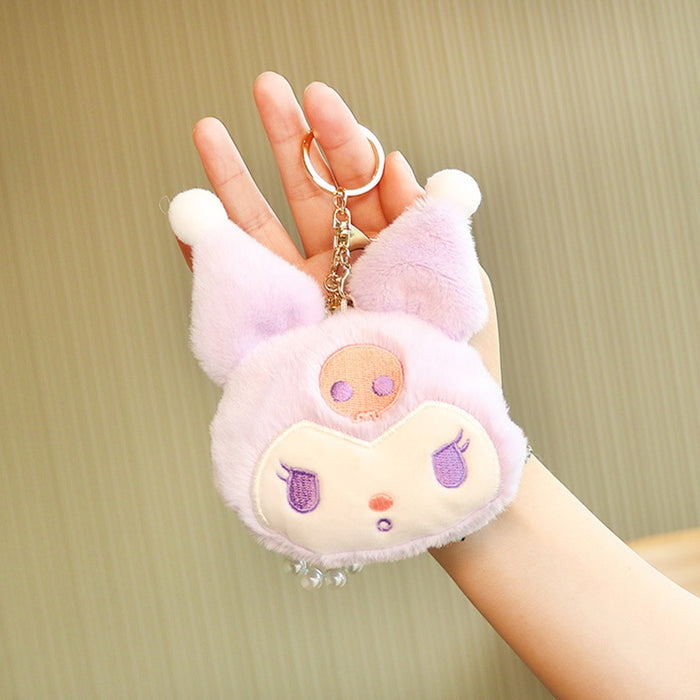 Wholesale Cute Floppy Eared Dog Plush Keychain Bag Charm PP Cotton Filled Fashion Accessory For Bags And Keys