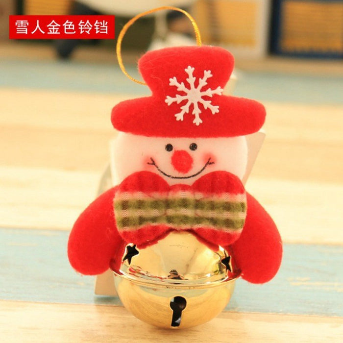 Wholesale Christmas decorations Christmas tree small pendant old man doll holding bells Christmas holiday decorations small gifts
