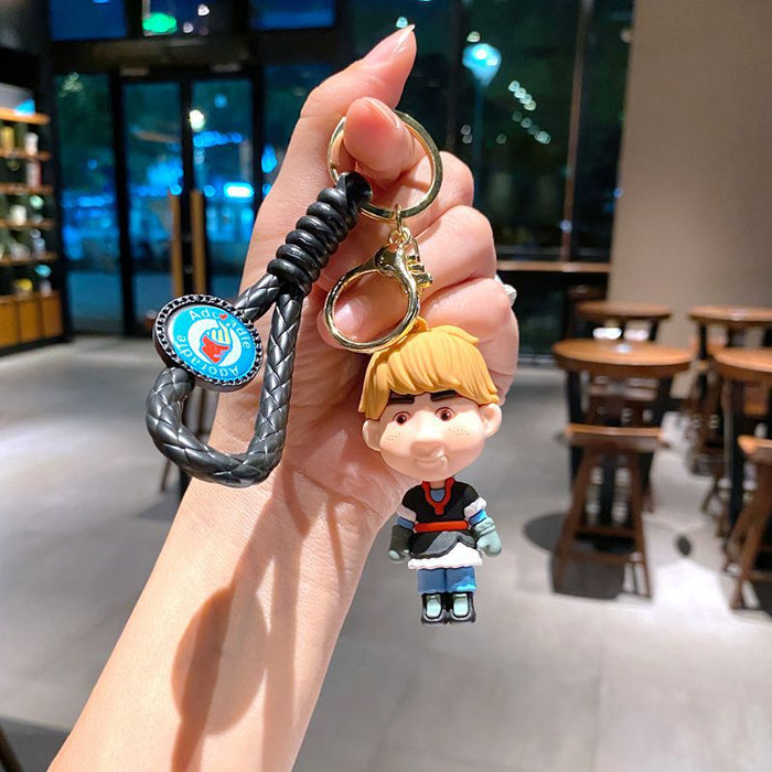 Wholesale Cartoon Princess Silicone Keychain Decorative Bag Charm MOQ≥2