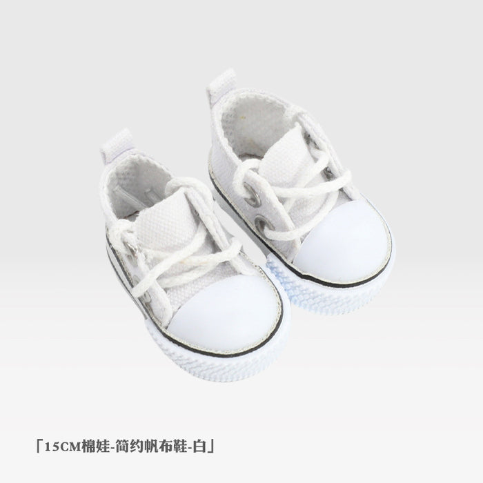 Wholesale 20cm Cotton Doll Shoes Simple Sports Canvas Shoes Doll Doll Shoes  Accessories Cotton Doll Shoes