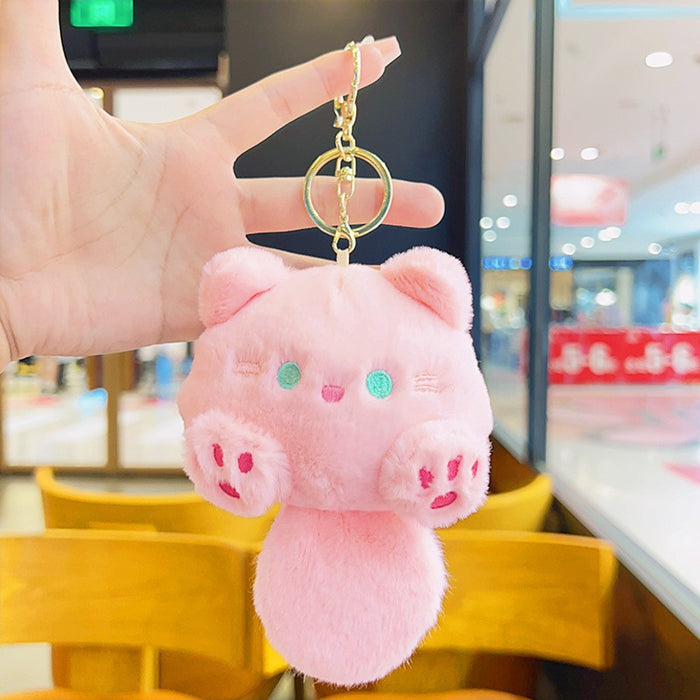 Wholesale Cute Cartoon Keychain School Bag Pendant Doll Gift Net Red Bag Pendant Doll Plush Keychain JDC-KC-YD092